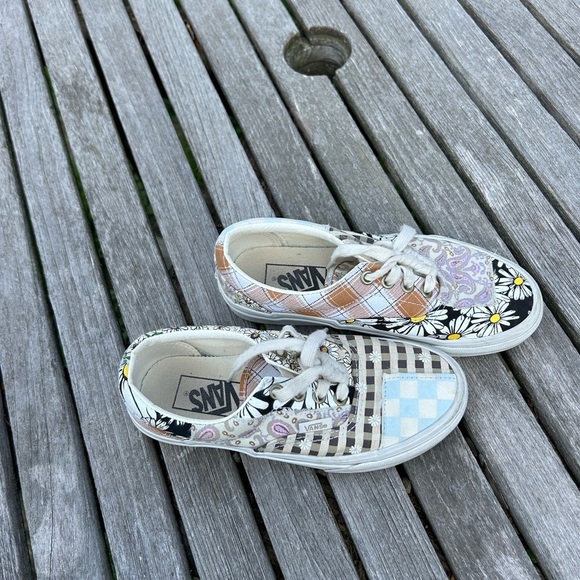 Vans MEADOW PATCHWORK ERA SHOES Size woman’s 5.0‎ floral checkers spring summer - Picture 2 of 12